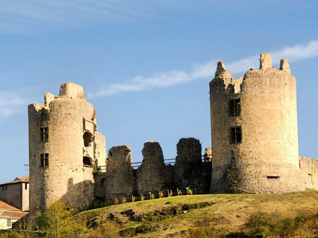 An old fortress in the town of Confolens in France