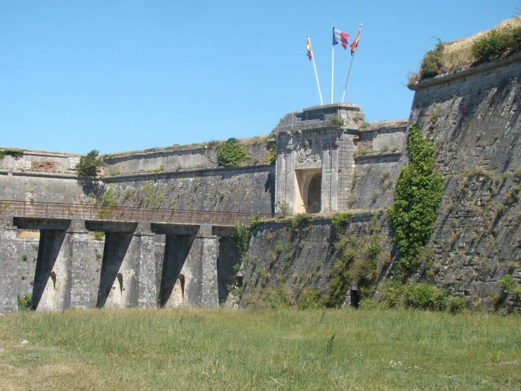 Fortified ramparts of the chateau d'Oleron in France