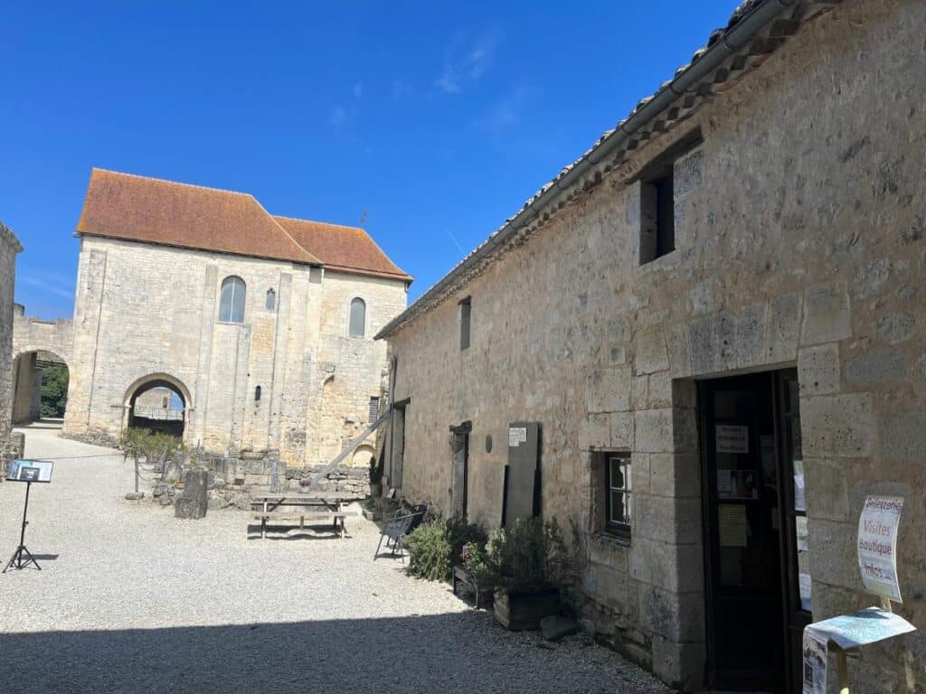 The inside of an old castle in France