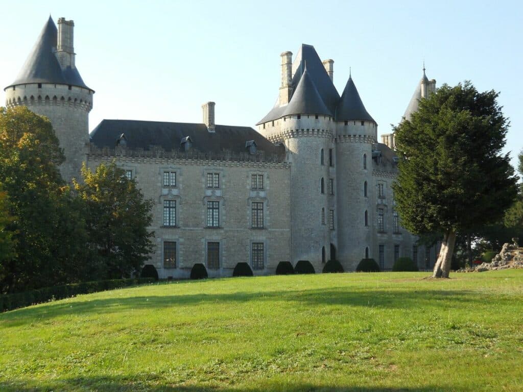 The gardens of the Chateau of Verteuil in France