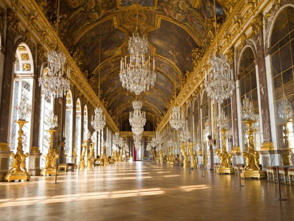The Hall of Mirros in the Palace of Versailles