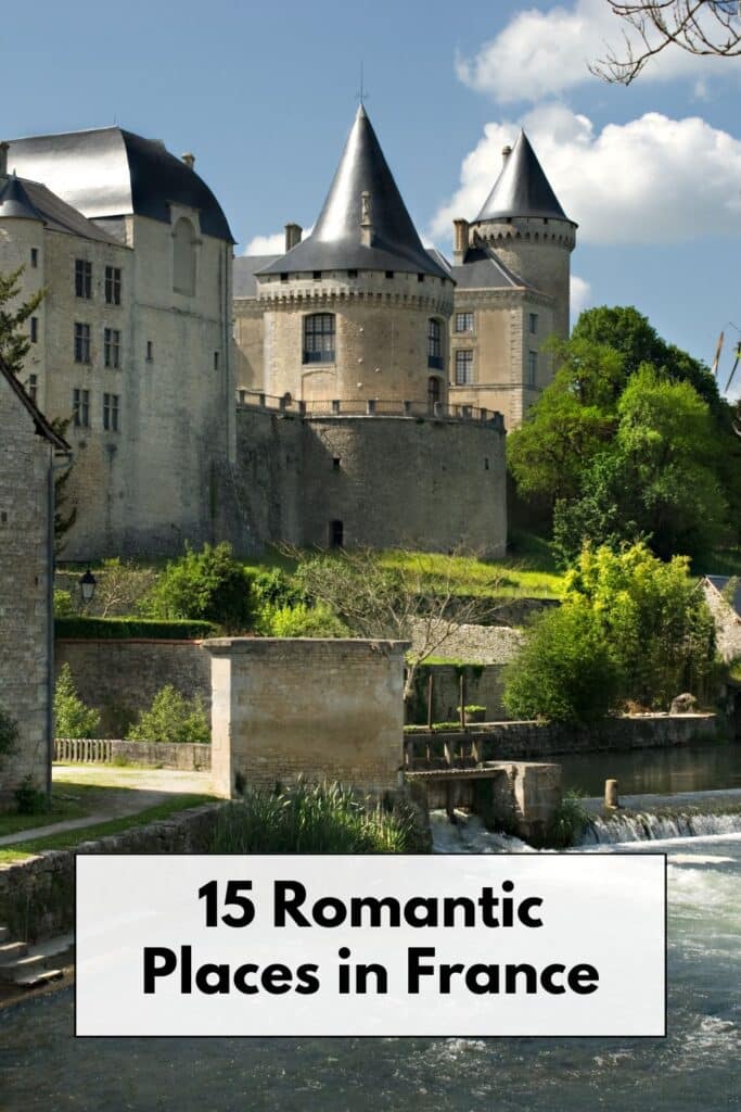 Fairytale-like chateau surrounded by lush greenery, embodying the romantic allure of French countryside destinations.